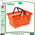 En gros supermarché en plastique transporter panier